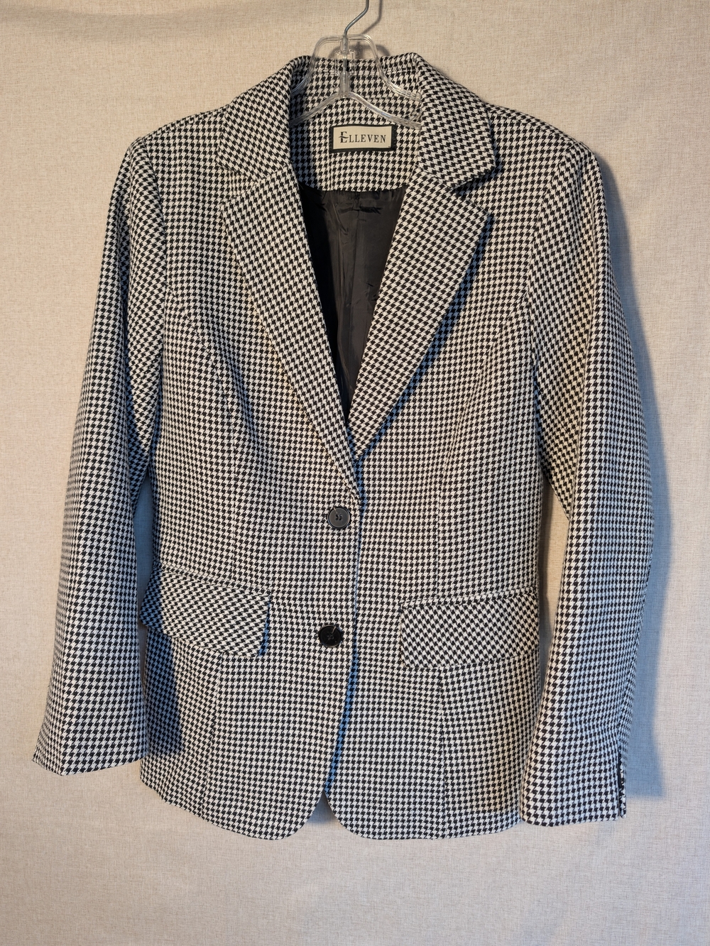 Black & White Houndstooth Blazer Jacket size S
